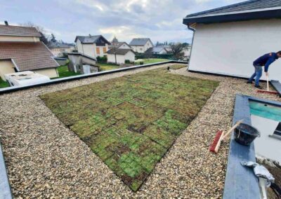 Étanchéité d’un toit plat végétalisé à Bourgoin-Jallieu en Isère (38)